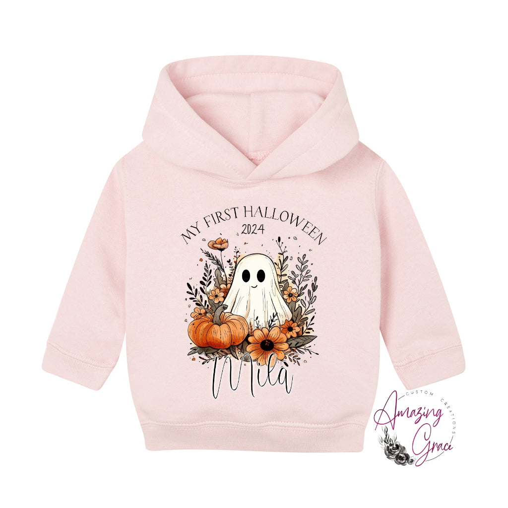 Personalised 1st Halloween baby/Toddler Hoody