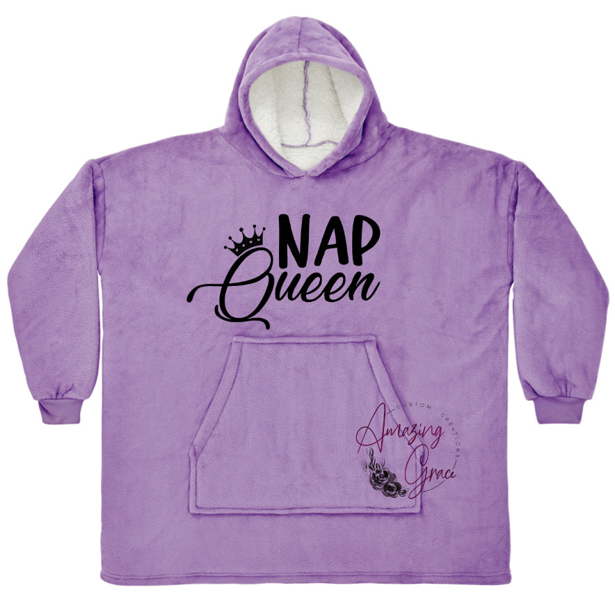KIDS & ADULT Nap Queen supersoft snuggle hoody