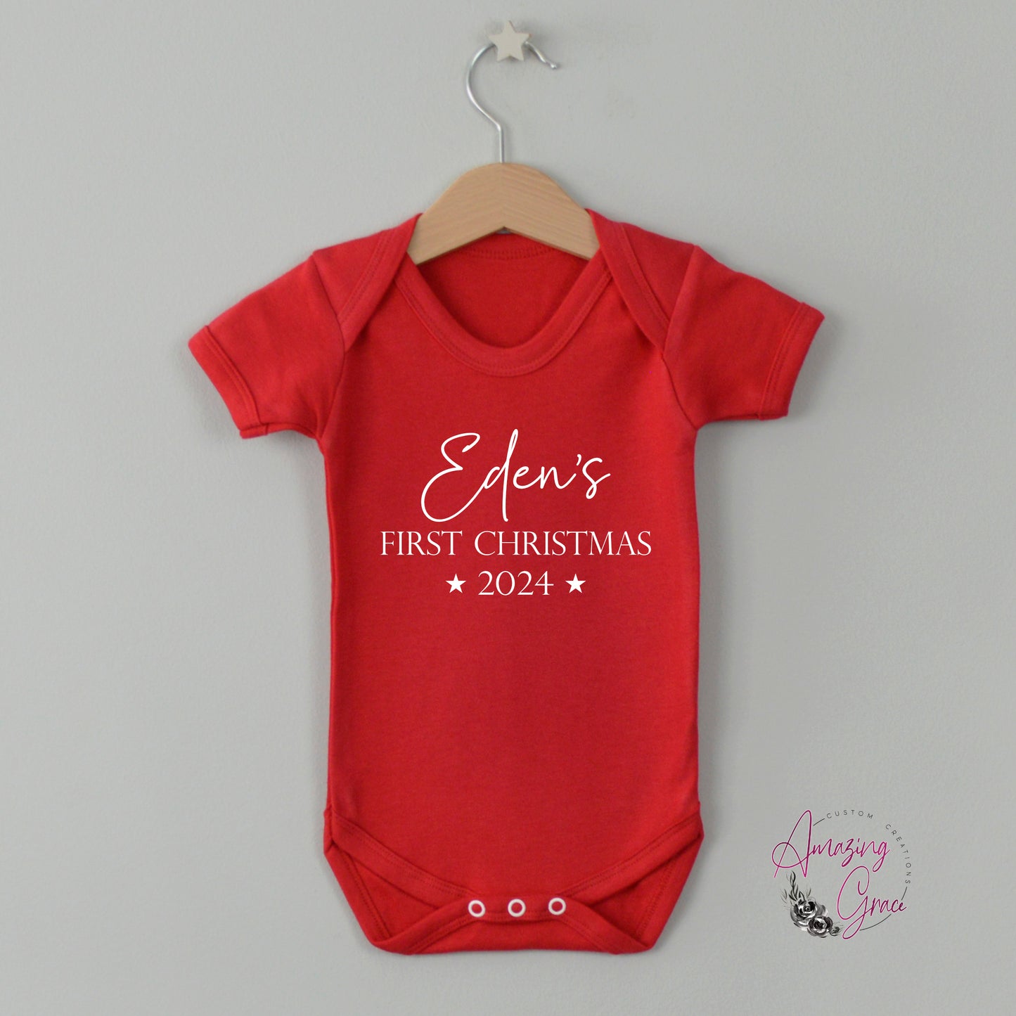 My 1st Christmas Baby Grow / Sleepsuit 2024