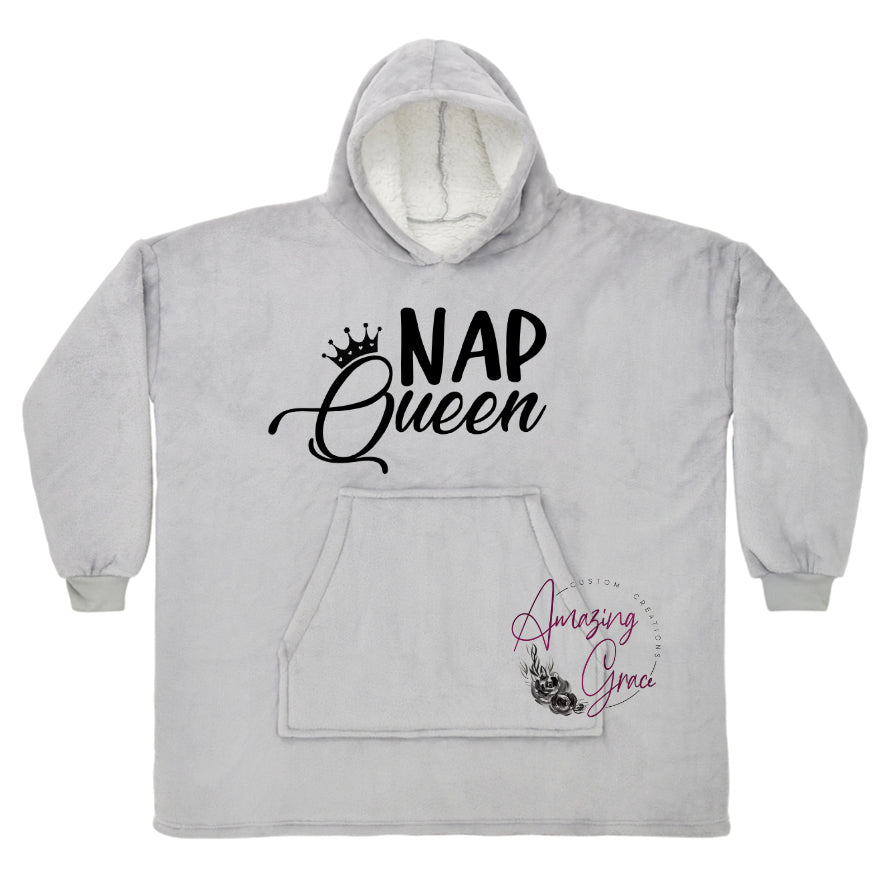 KIDS & ADULT Nap Queen supersoft snuggle hoody