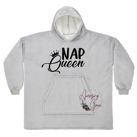 KIDS & ADULT Nap Queen supersoft snuggle hoody