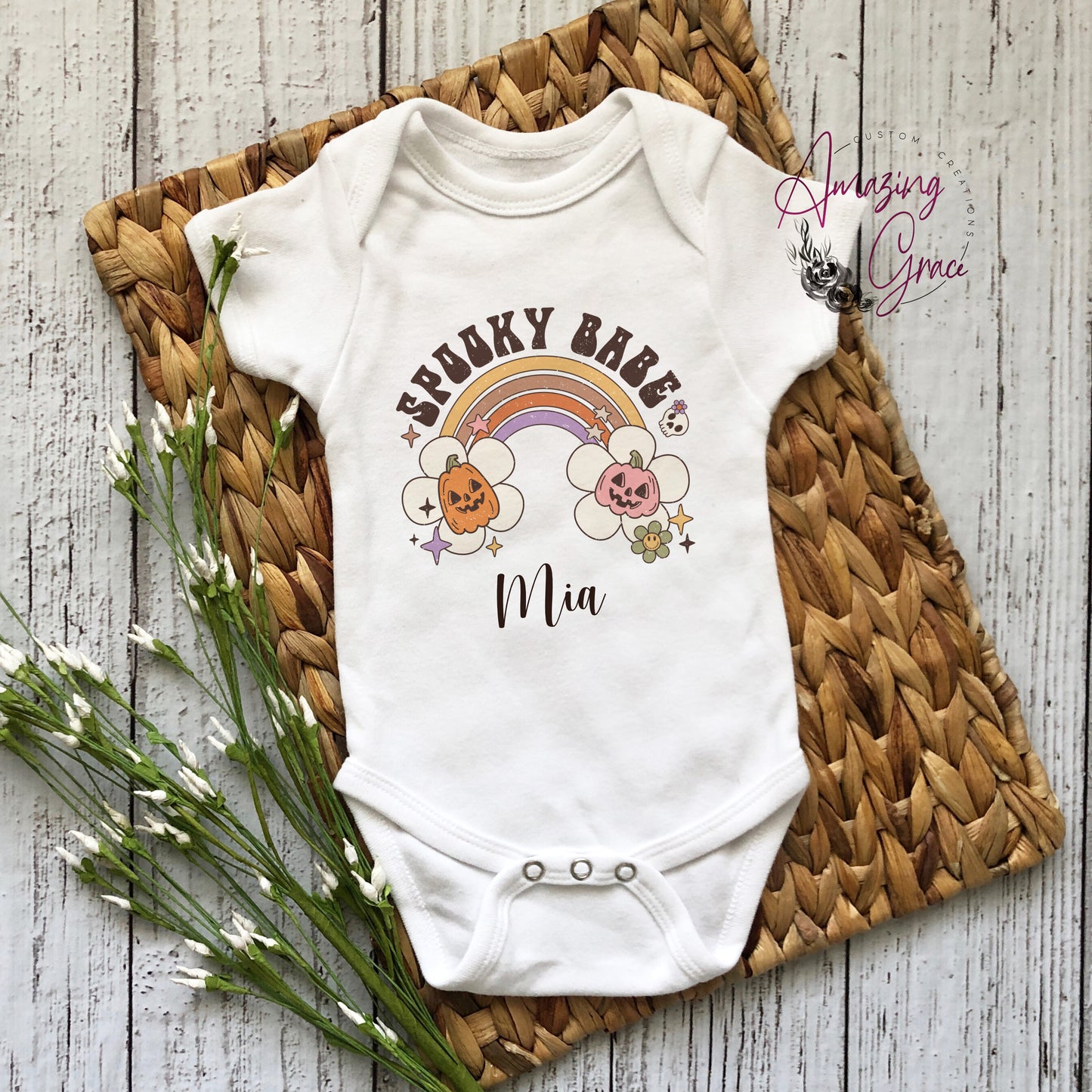 Spooky Babe Halloween t-shirt/baby vest