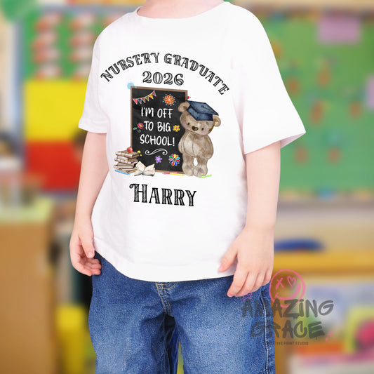 Nursery/Pre School Graduate personalised T-shirt