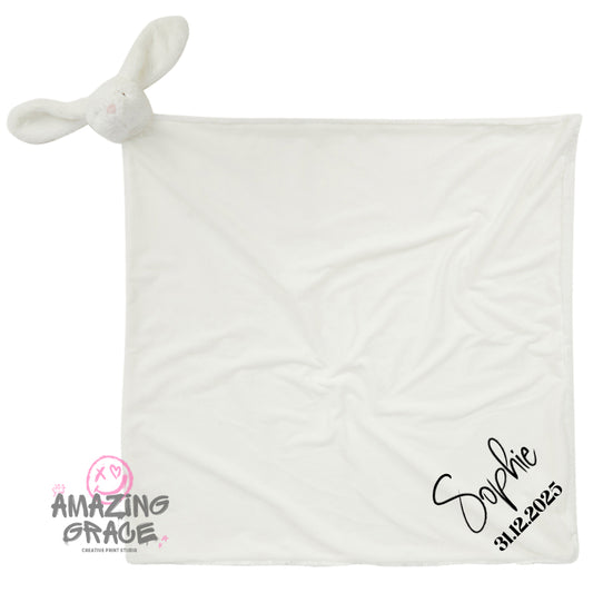 Personalised animal baby blanket
