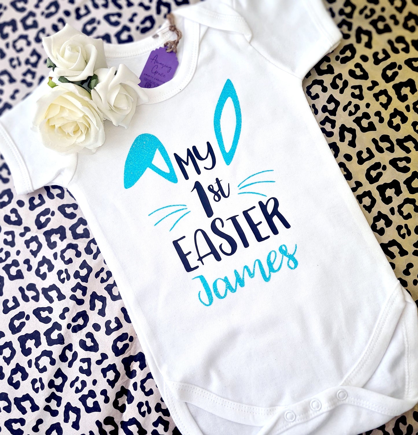 My 1st Easter cotton baby vest