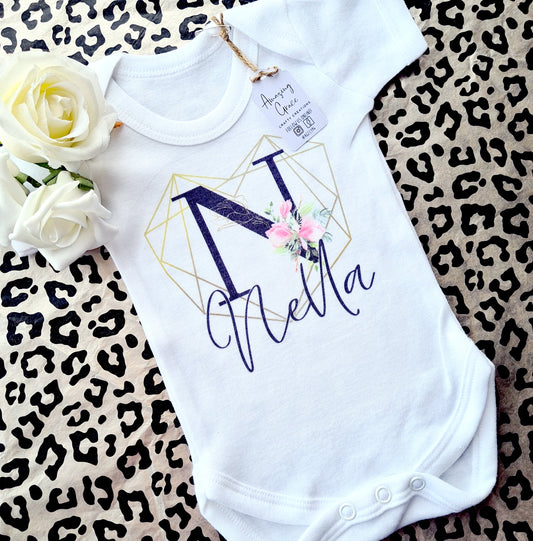 Personalised baby vest