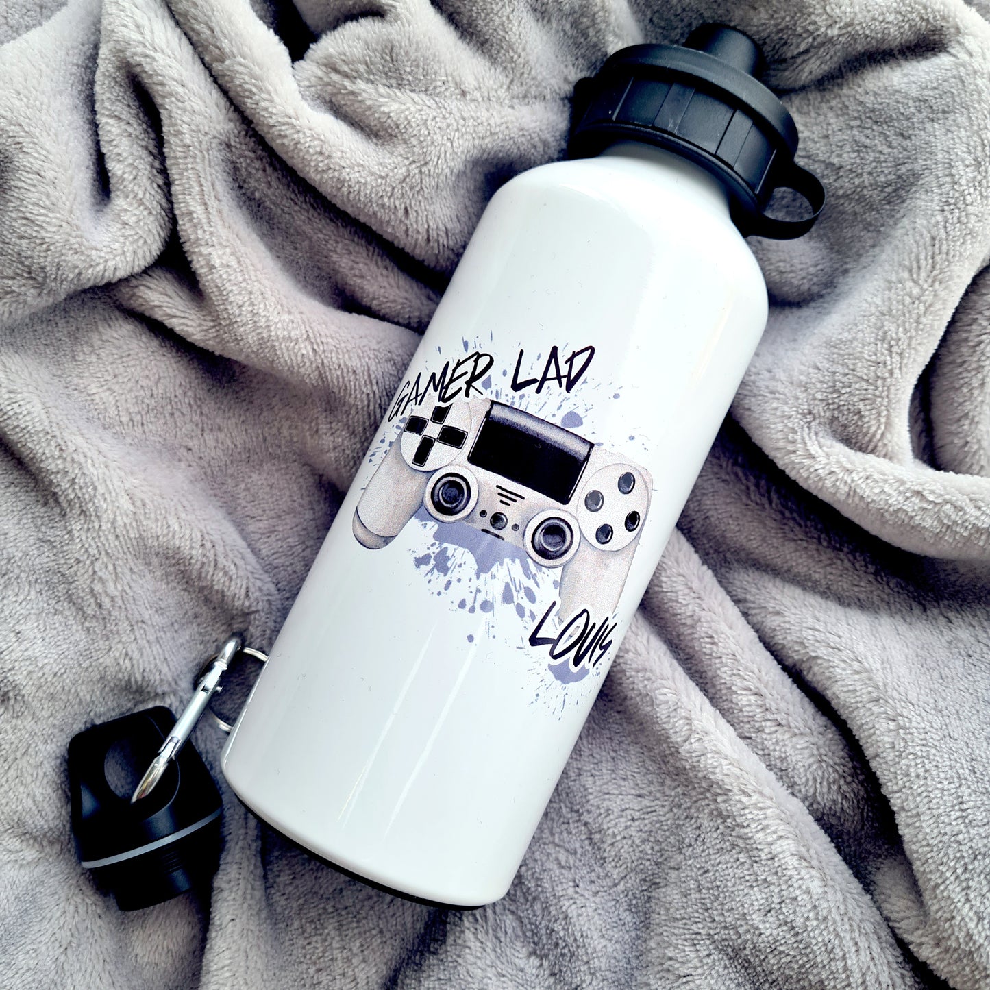 Personalised steel drinks bottle GAMER LAD/GIRL