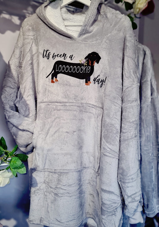 Its been a Long day Dachshund snuggle hoody