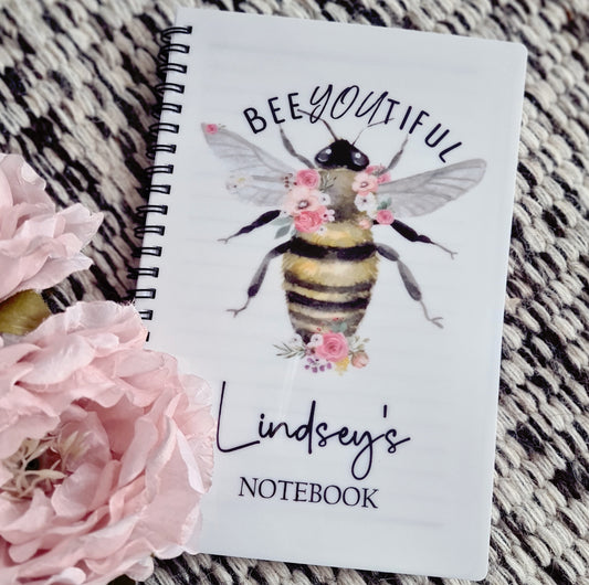 Personalised Bee you tiful note book