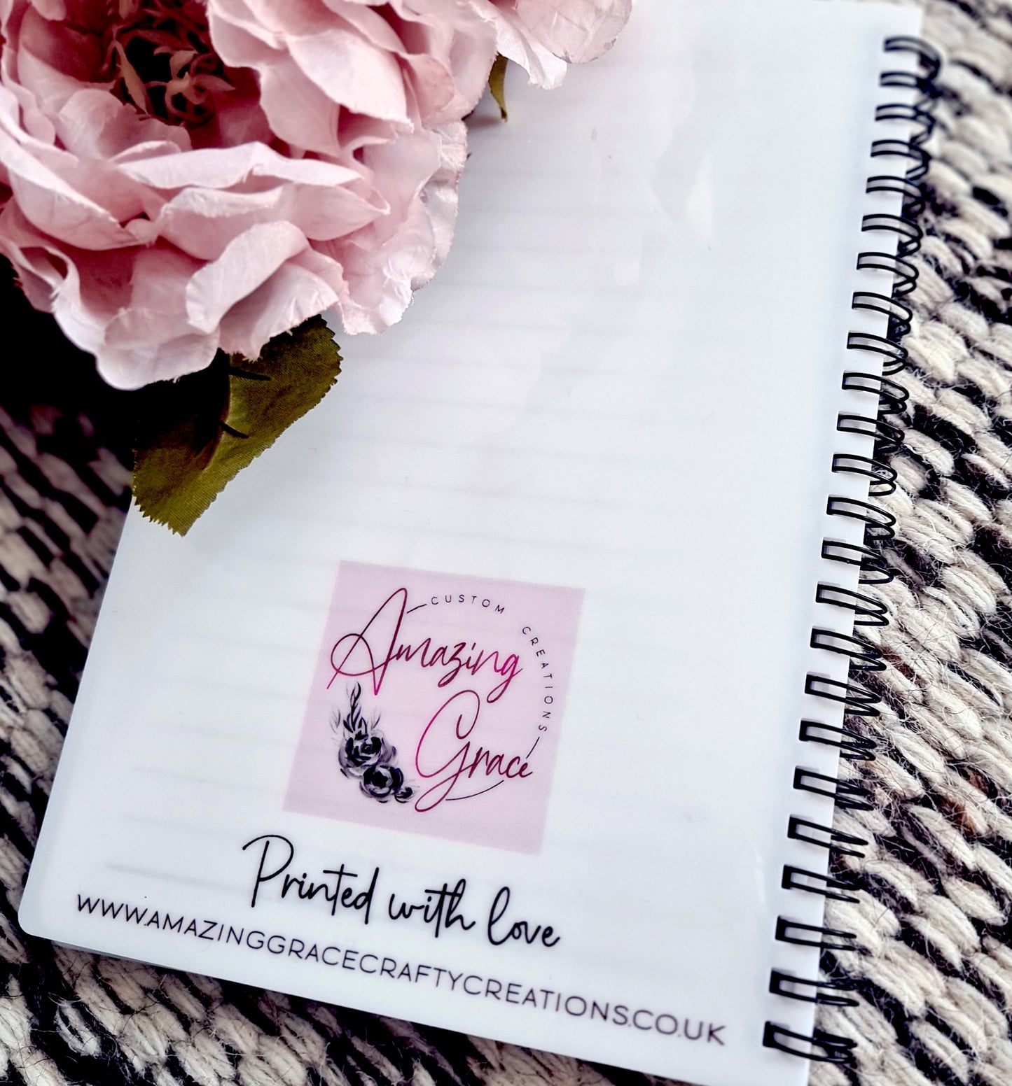 Personalised Bee positivity note book