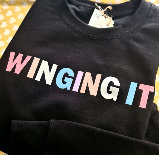 Adults Multicoloured Winging it Sweatshirt