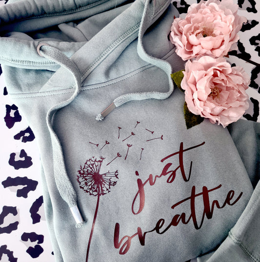 Chunky neck Hoody JUST BREATHE