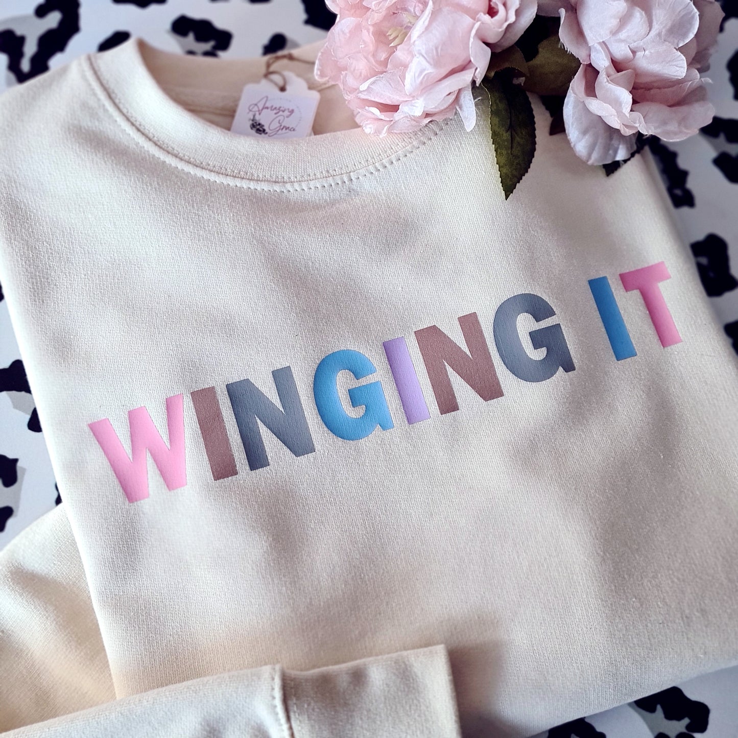 Adults Multicoloured Winging it Sweatshirt