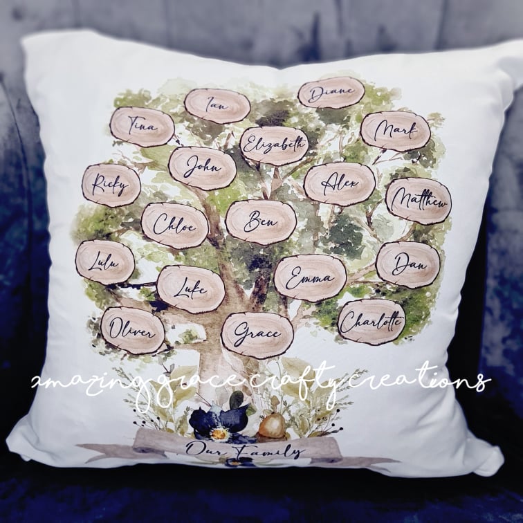 Personalised Family Tree Cushion