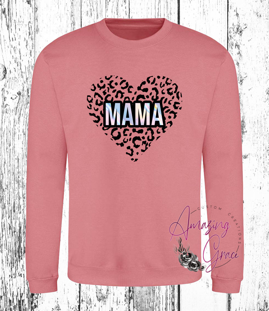 Holographic effect MAMA sweatshirt