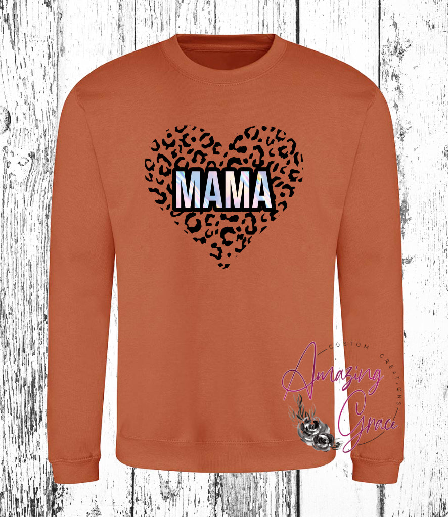 Holographic effect MAMA sweatshirt