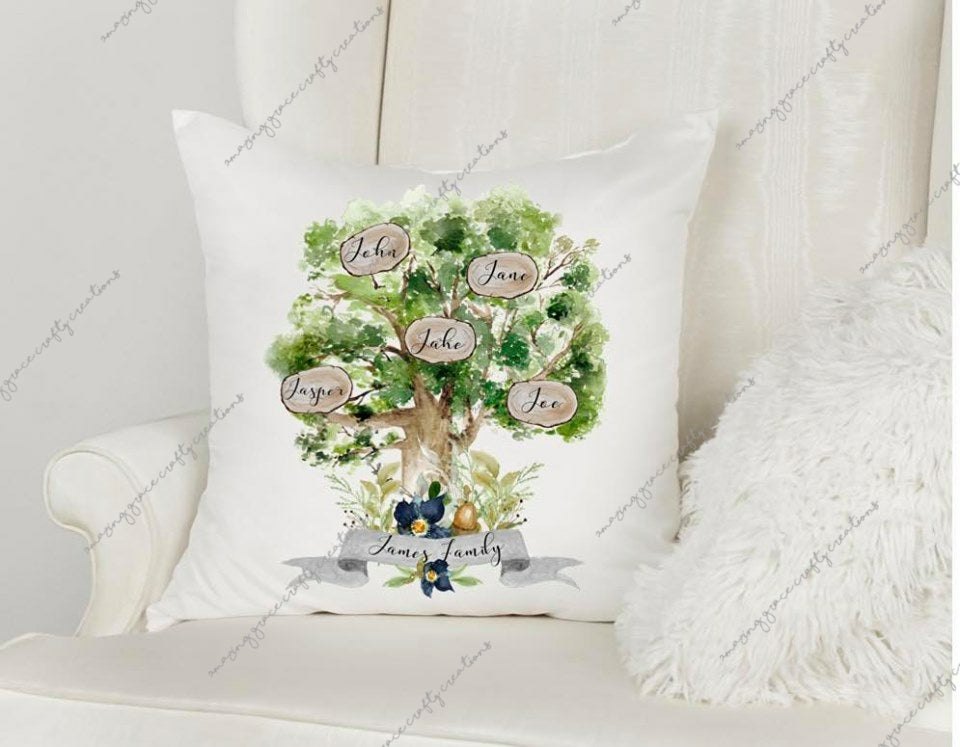 Personalised Family Tree Cushion