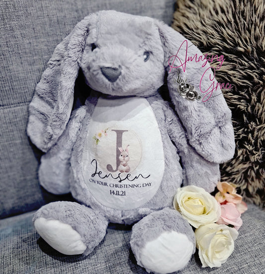 Personalised Bunny teddy - Christening