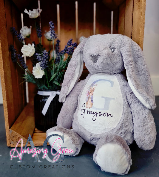 Personalised Bunny teddy - name only