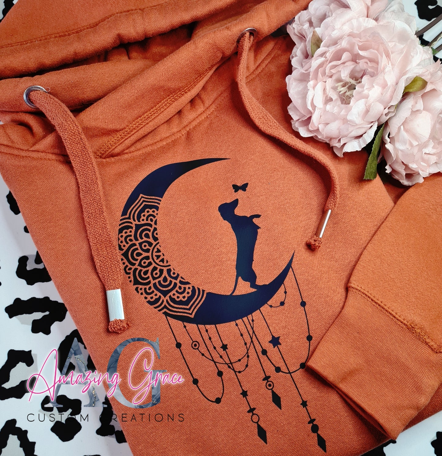 Chunky neck Hoody DACHSHUND MANDALA