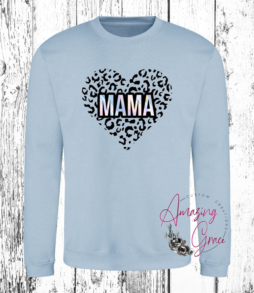 Holographic effect MAMA sweatshirt