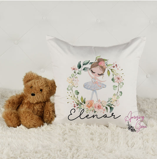 Personalised Cushion - Ballerina design