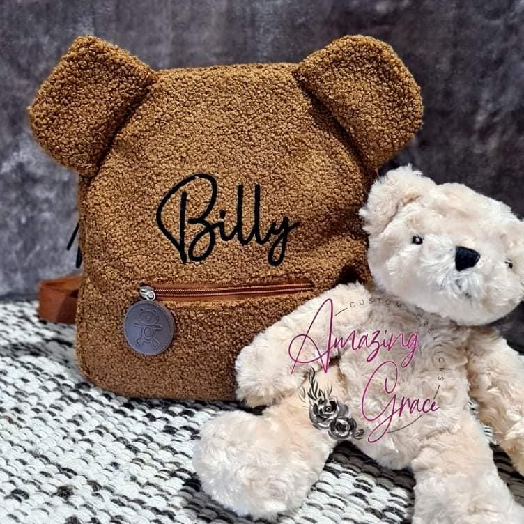 Personalised Bear Backpack