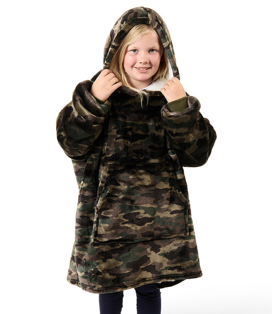 KIDS & ADULTS Oversize supersoft snuggle hoodie - Cameo print