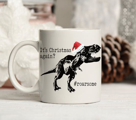Christmas mug T-REX