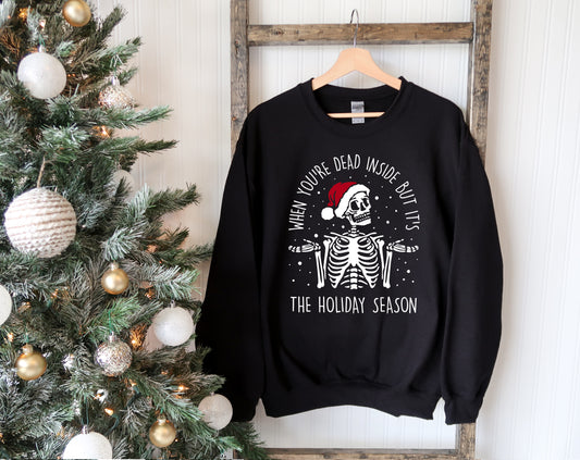 Adults Christmas T-shirt/Sweatshirt/Hoody - DEAD INSIDE