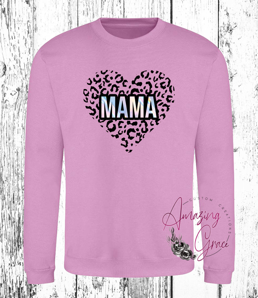 Holographic effect MAMA sweatshirt