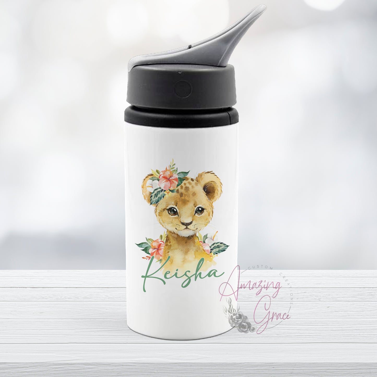 Personalised steel drinks bottle VARIOUS DESIGNS 1