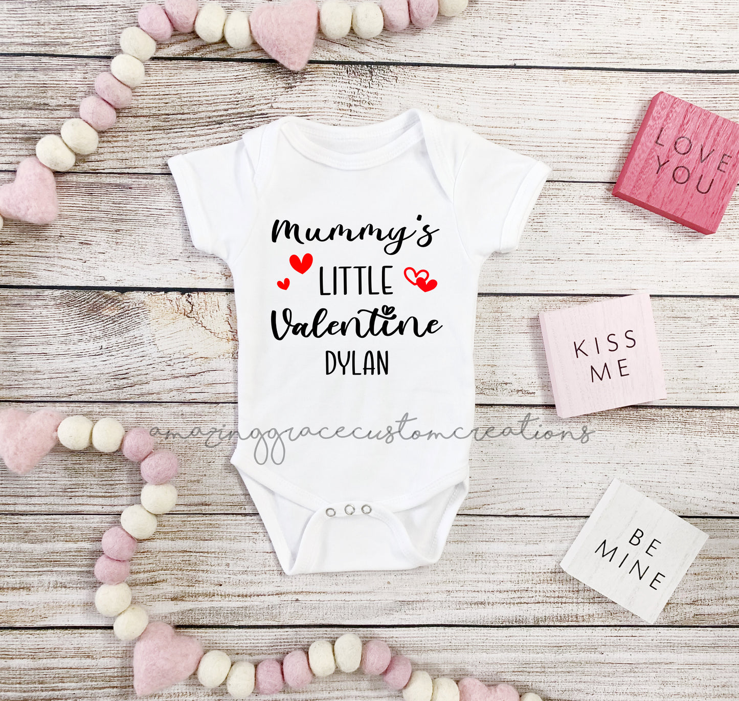 Mummy/Daddy's little valentine baby vest