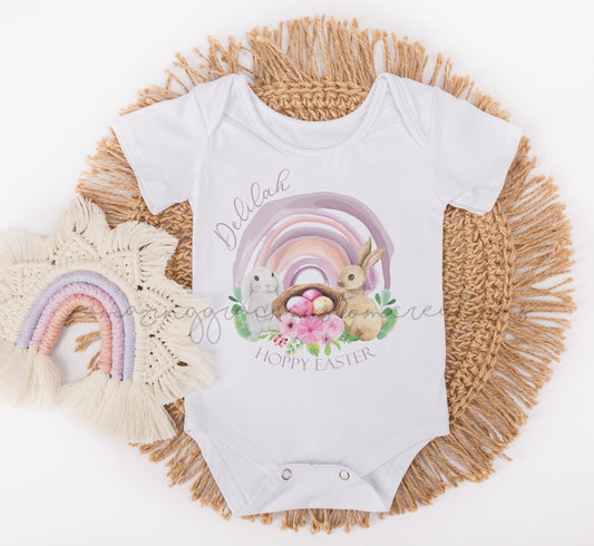 Easter baby vest - Pastel rainbow