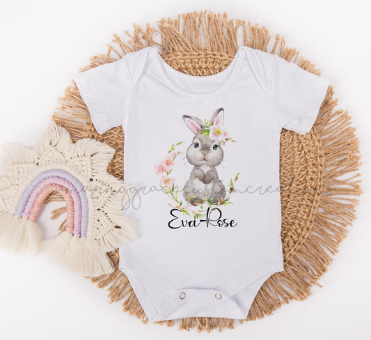Easter baby vest - Spring bunny