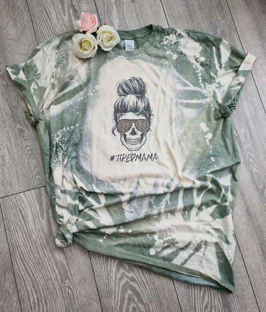 Hand dyed MAMA SKULL t shirt
