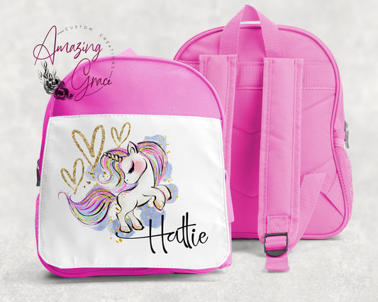Personalised Children's Backpack - Unicorn