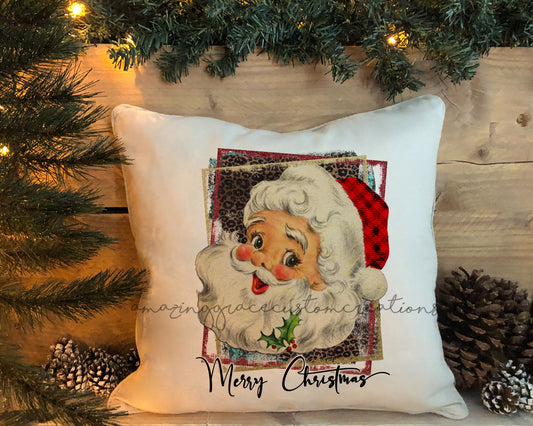 Christmas cushion VINTAGE SANTA