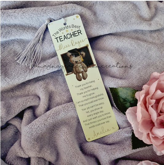 "Best Teacher" bookmark